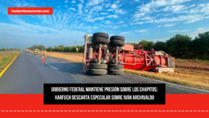 Cierran tramo de la Carretera Nacional tras volcadura de pipa cargada con gasolina