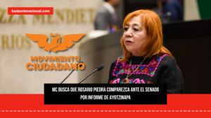 MC busca que Rosario Piedra comparezca ante el Senado por informe de Ayotzinapa