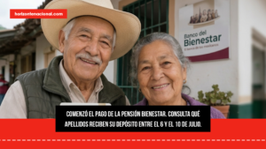Pensión Bienestar 2026: estos adultos mayores cobran del 6 al 10 de julio