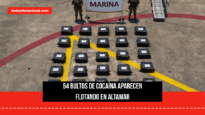 Marina encuentra 54 bultos con cocaína en altamar frente a Michoacán; eran más de 1.6 toneladas