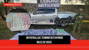 Metanfetamina, cocaína y marihuana: decomisan cargamento durante patrullaje en Durango