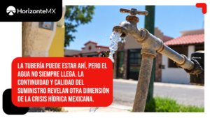 Tener tubería ya no basta: sólo 54.7% está satisfecho con la constancia del agua en México