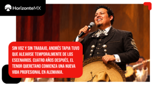De trabajar como chofer a cantar en Alemania: Andrés Tapia reconstruyó su carrera y llegó a Bielefeld