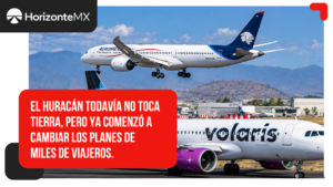 Huracán Simón obliga a cancelar vuelos: Volaris suspende operaciones en destinos del Pacífico
